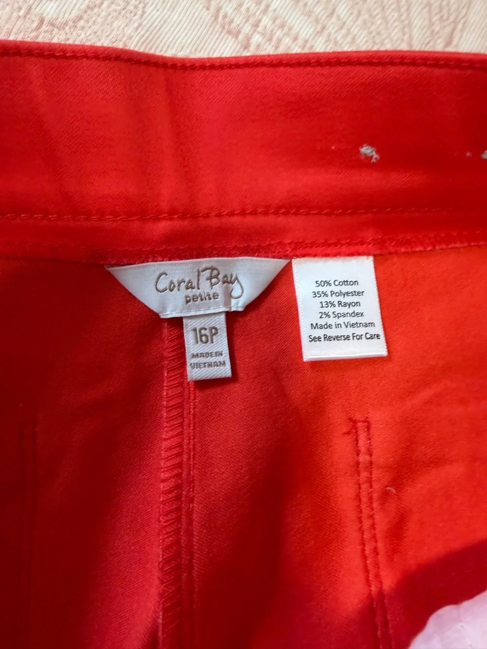 Coral Bay Vibrant Red Orange Shorts